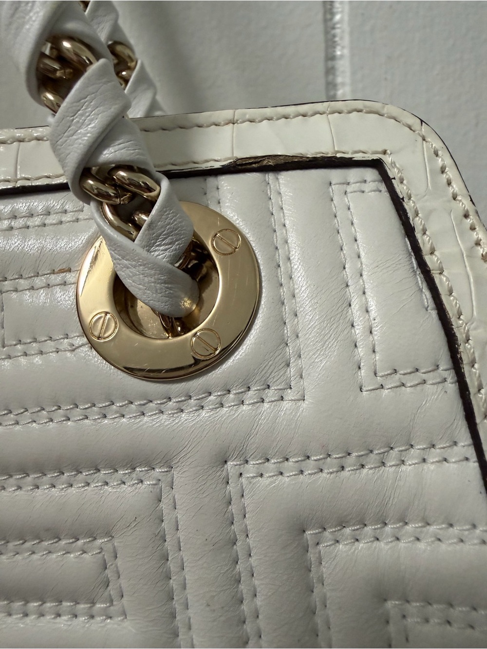 Versace Medusa 2000s greca quilt croc embossed bag - Picture 10 of 15